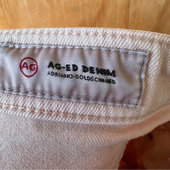 AG Adriano Goldschmied Pink Distressed Denim Mini Skirt - Picture 12 of 16